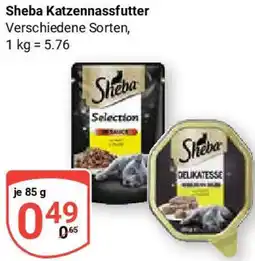 Globus Sheba Katzennassfutter Angebot