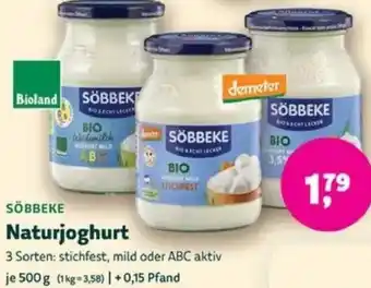 Biomarkt SÖBBEKE Naturjoghurt Angebot