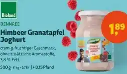 Biomarkt DENNREE Himbeer Granatapfel Joghurt Angebot