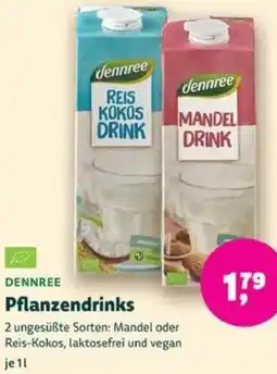 Biomarkt DENNREE Pflanzendrinks Angebot