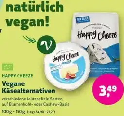 Biomarkt HAPPY CHEEZE Vegane Käsealternativen Angebot