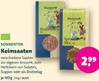 Biomarkt SONNENTOR Keimsaaten Angebot