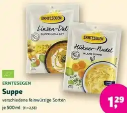 Biomarkt ERNTESEGEN Suppe Angebot
