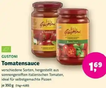 Biomarkt GUSTONI Tomatensauce Angebot