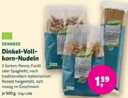 Biomarkt DENNREE Dinkel-Vollkorn Nudeln Angebot