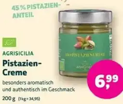 Biomarkt AGRISICILIA Pistazien Creme Angebot