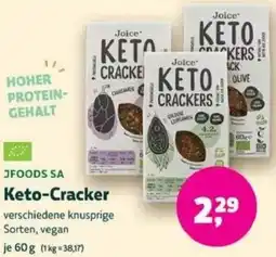 Biomarkt JFOODS SA Keto-Cracker Angebot