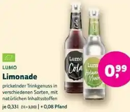Biomarkt LUMO Limonade Angebot