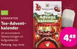 Biomarkt SONNENTOR Tee-Adventkalender Angebot
