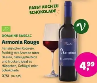 Biomarkt DOMAINE BASSAC Armonia Rouge Angebot