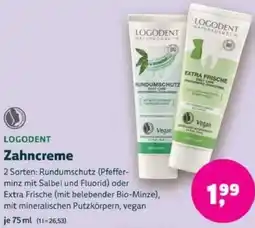 Biomarkt LOGODENT Zahncreme Angebot