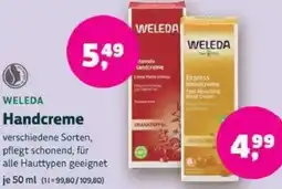 Biomarkt WELEDA Handcreme Angebot