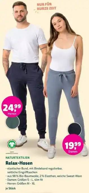 Biomarkt NATURTEXTILIEN Relax-Hosen Angebot