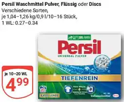 Globus Persil Waschmittel Pulver, Flüssig oder Discs Angebot