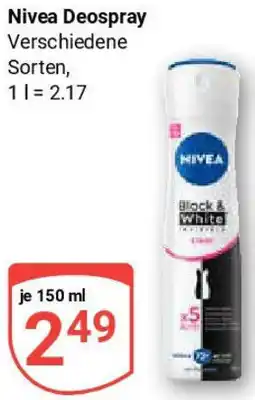 Globus Nivea Deospray Angebot