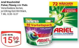 Globus Ariel Waschmittel Pulver, Flüssig oder Pods Angebot