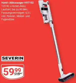 Globus SEVERIN Hand-/Akkusauger HV7152 Angebot