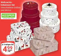 Globus KESPER Weihnachtskeksdosen-Set Angebot