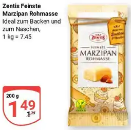 Globus Zentis Feinste Marzipan Rohmasse Angebot