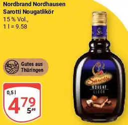 Globus Nordbrand Nordhausen Sarotti Nougatlikör Angebot