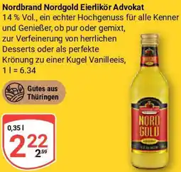Globus Nordbrand Nordgold Eierlikör Advokat Angebot