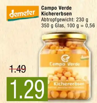 Marktkauf Demeter Campo Verde Kichererbsen Angebot