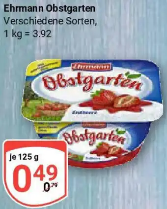 Globus Ehrmann Obstgarten Angebot