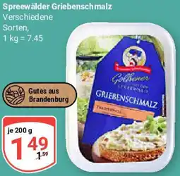 Globus Spreewälder Griebenschmalz Angebot