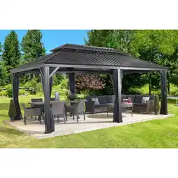 Netto Marken-Discount SOJAG Pavillon Messina, 363 x 598 cm Angebot