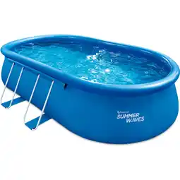 Netto Marken-Discount Summer Waves Quick Set Pool 549x305x107 cm blau Angebot