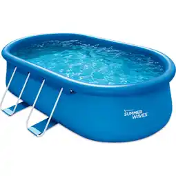 Netto Marken-Discount Summer Waves Quick Set Pool 457x305x107 cm blau Angebot