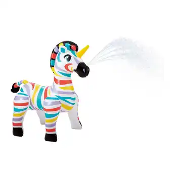 Netto Marken-Discount Summer Waves Wassersprinkler Zebracorn bunt 157x94x157 cm Angebot