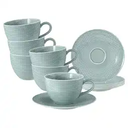 Netto Marken-Discount Seltmann Weiden Teetassen mit Untertassen Beat Color Glaze 140 ml 6er Set Angebot