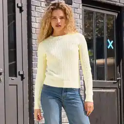 NKD Damen-Strick-Pullover aus reiner Baumwolle Angebot