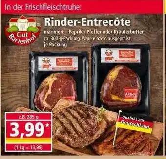 Norma Gut Bartenhof Rinder Entrecôte 300g Angebot