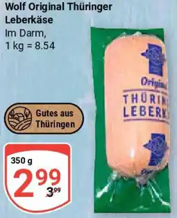 Globus Wolf Original Thüringer Leberkäse Angebot