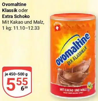 Globus Ovomaltine Klassik oder Extra Schoko Angebot