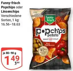 Globus Funny-frisch Popchips oder Linsenchips Angebot