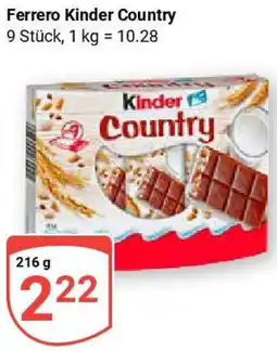 Globus Ferrero Kinder Country Angebot