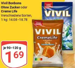 Globus Vivil Bonbons Ohne Zucker oder Creme Life Angebot