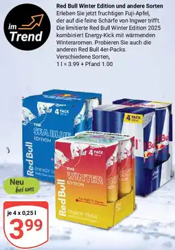Globus Red Bull Winter Edition und andere Sorten Angebot