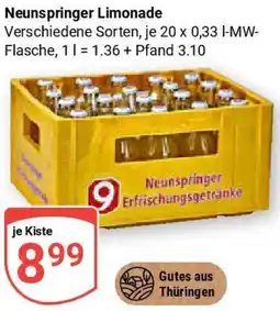 Globus Neunspringer Limonade Angebot