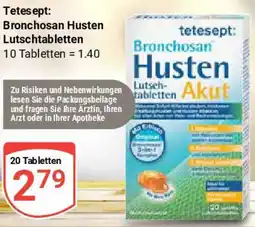 Globus Tetesept: Bronchosan Husten Lutschtabletten Angebot