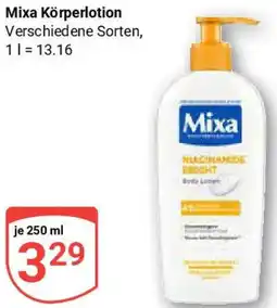 Globus Mixa Körperlotion Angebot