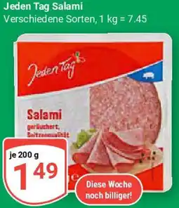 Globus Jeden Tag Salami Angebot