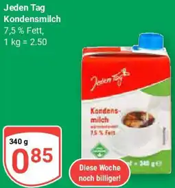 Globus Jeden Tag Kondensmilch Angebot