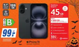 K+B Expert Apple iPhone 16 + Vodafone Smart S Angebot