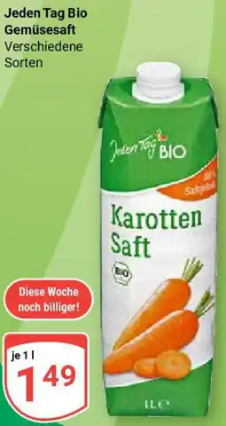 Globus Jeden Tag Bio Gemüsesaft Angebot