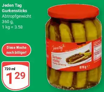 Globus Jeden Tag Gurkensticks Angebot