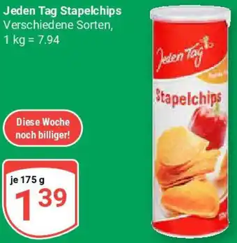 Globus Jeden Tag Stapelchips Angebot